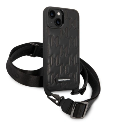 Kup Etui Karl Lagerfeld KLHCP14SSTMMK Apple iPhone 14 hardcase černý/black Monogram Plaque Logo Strap - KLD1331 - {ean13} - Sklep Home Screen