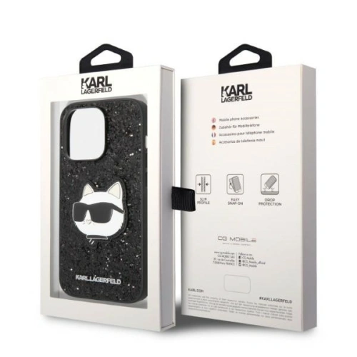 Kup Etui Karl Lagerfeld KLHCP14XG2CPK Apple iPhone 14 Pro Max černý/black hardcase Glitter Choupette Patch - KLD1332 - {ean13} - Sklep Home Screen
