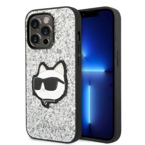 Kup Etui Karl Lagerfeld KLHCP14XG2CPS Apple iPhone 14 Pro Max srebrny/silver hardcase Glitter Choupette Patch - KLD1333 - {ean13} - Sklep Home Screen