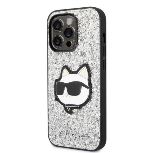 Kup Etui Karl Lagerfeld KLHCP14XG2CPS Apple iPhone 14 Pro Max srebrny/silver hardcase Glitter Choupette Patch - KLD1333 - {ean13} - Sklep Home Screen