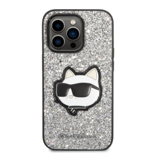 Kup Etui Karl Lagerfeld KLHCP14XG2CPS Apple iPhone 14 Pro Max srebrny/silver hardcase Glitter Choupette Patch - KLD1333 - {ean13} - Sklep Home Screen