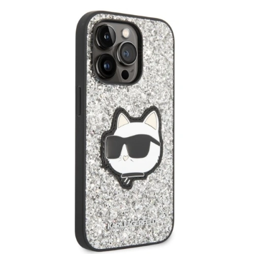 Kup Etui Karl Lagerfeld KLHCP14XG2CPS Apple iPhone 14 Pro Max srebrny/silver hardcase Glitter Choupette Patch - KLD1333 - {ean13} - Sklep Home Screen