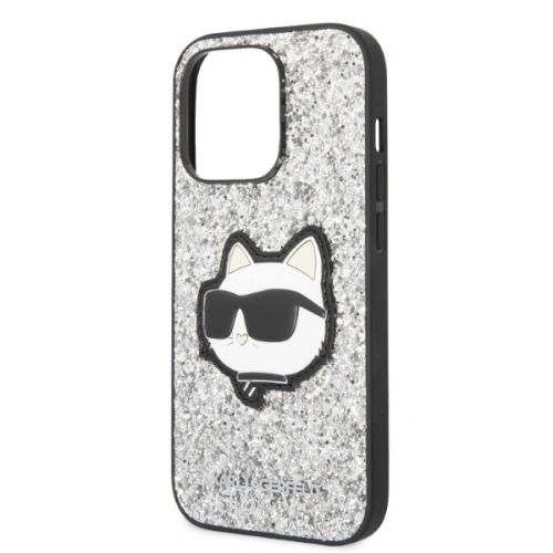 Kup Etui Karl Lagerfeld KLHCP14XG2CPS Apple iPhone 14 Pro Max srebrny/silver hardcase Glitter Choupette Patch - KLD1333 - {ean13} - Sklep Home Screen