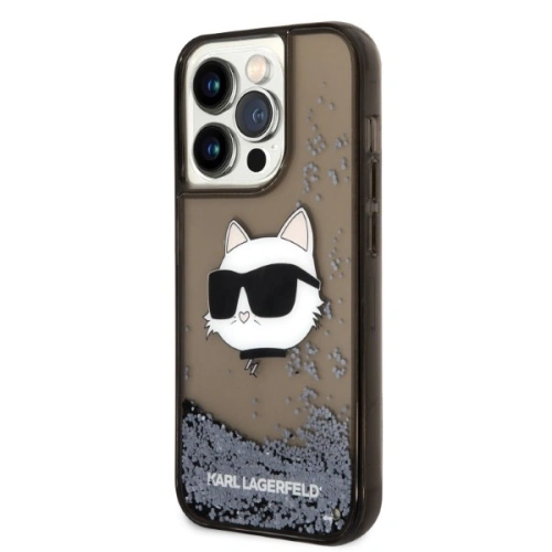 Kup Etui Karl Lagerfeld KLHCP14XLNCHCK Apple iPhone 14 Pro Max czarny/black hardcase Glitter Choupette Head - KLD1334 - {ean13} - Sklep Home Screen