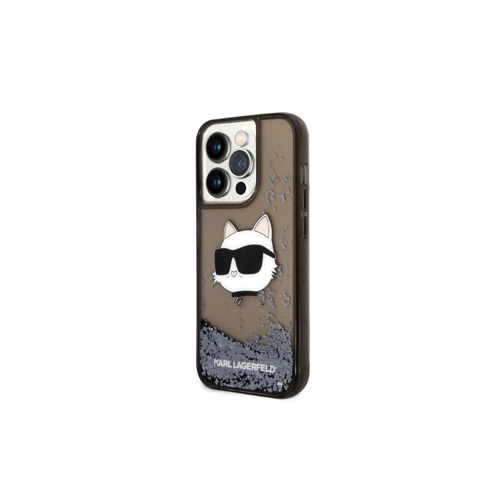 Etui Karl Lagerfeld KLHCP14XLNCHCK Apple iPhone 14 Pro Max czarny/black hardcase Glitter Choupette Head