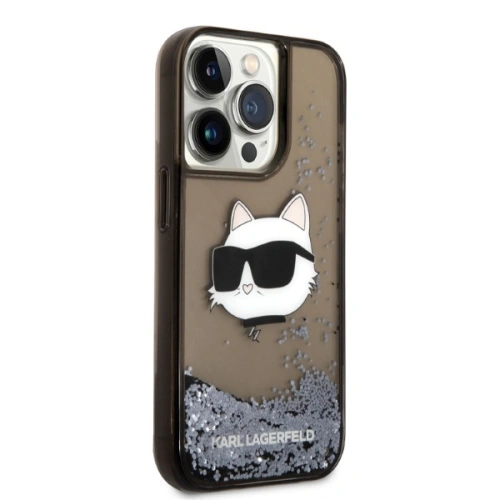 Kup Etui Karl Lagerfeld KLHCP14XLNCHCK Apple iPhone 14 Pro Max czarny/black hardcase Glitter Choupette Head - KLD1334 - {ean13} - Sklep Home Screen
