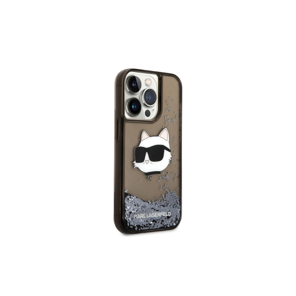 Etui Karl Lagerfeld KLHCP14XLNCHCK Apple iPhone 14 Pro Max czarny/black hardcase Glitter Choupette Head