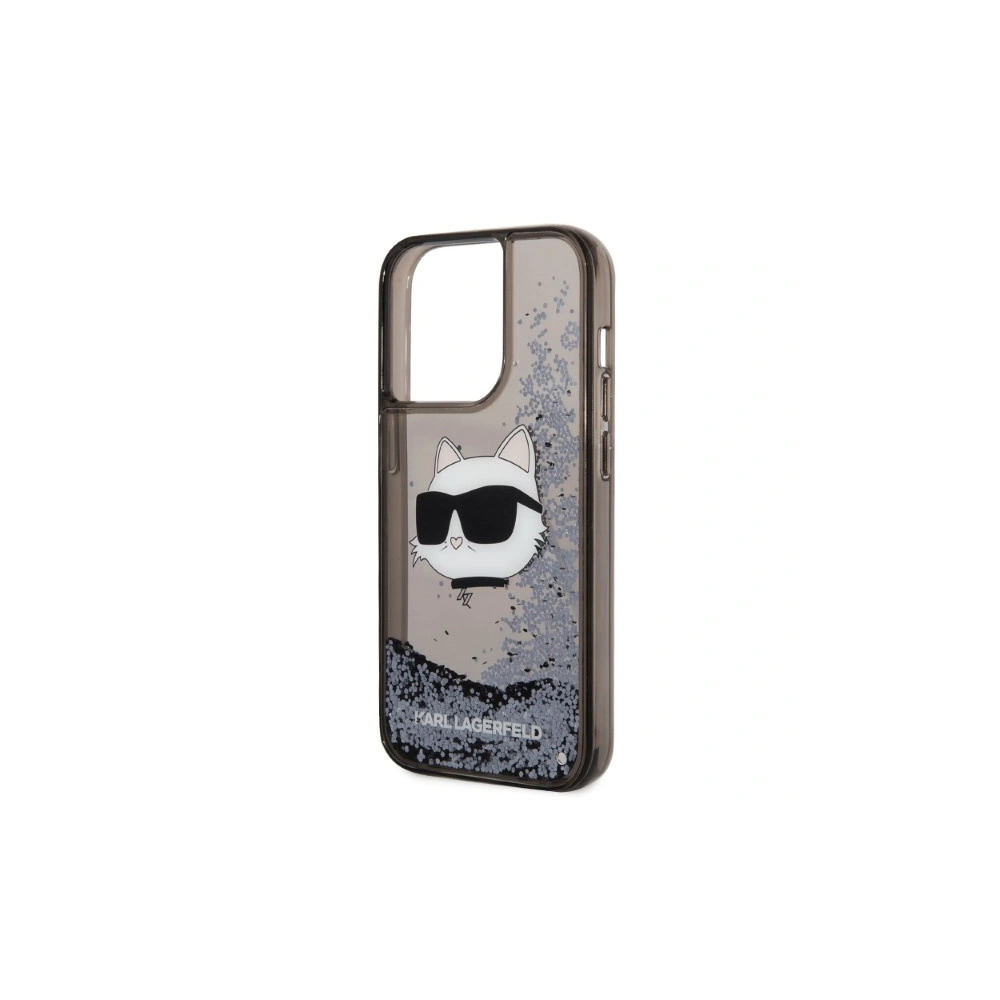 Etui Karl Lagerfeld KLHCP14XLNCHCK Apple iPhone 14 Pro Max czarny/black hardcase Glitter Choupette Head