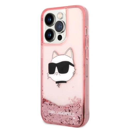 Kup Etui Karl Lagerfeld KLHCP14XLNCHCP Apple iPhone 14 Pro Max różowy/pink hardcase Glitter Choupette Head - KLD1335 - {ean13} - Sklep Home Screen