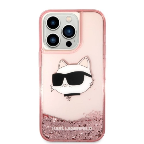 Kup Etui Karl Lagerfeld KLHCP14XLNCHCP Apple iPhone 14 Pro Max różowy/pink hardcase Glitter Choupette Head - KLD1335 - {ean13} - Sklep Home Screen