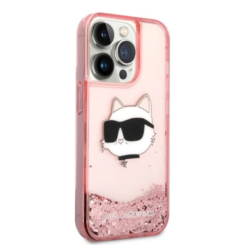 Kup Etui Karl Lagerfeld KLHCP14XLNCHCP Apple iPhone 14 Pro Max różowy/pink hardcase Glitter Choupette Head - KLD1335 - {ean13} - Sklep Home Screen