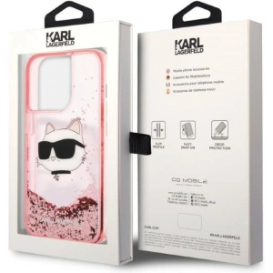 Etui Karl Lagerfeld KLHCP14XLNCHCP Apple iPhone 14 Pro Max różowy/pink hardcase Glitter Choupette Head