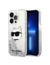 Etui Karl Lagerfeld KLHCP14XLNCHCS Apple iPhone 14 Pro Max srebrny/silver hardcase Glitter Choupette Head