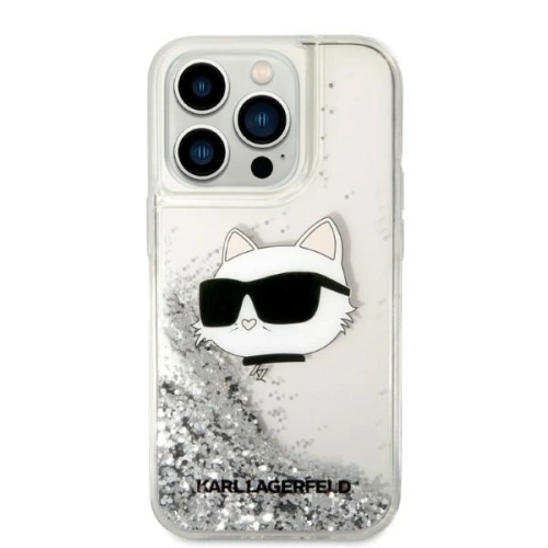 Kup Etui Karl Lagerfeld KLHCP14XLNCHCS Apple iPhone 14 Pro Max srebrny/silver hardcase Glitter Choupette Head - KLD1336 - {ean13} - Sklep Home Screen