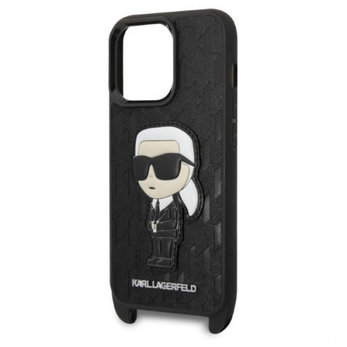 Kup Etui Karl Lagerfeld KLHCP14XSTKMK Apple iPhone 14 Pro Max czarny/black hardcase Monogram Ikonik Patch - KLD1337 - {ean13} - Sklep Home Screen