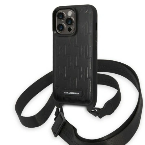 Kup Etui Karl Lagerfeld KLHCP14XSTMMK Apple iPhone 14 Pro Max hardcase černý/black Monogram Plaque Logo Strap - KLD1338 - {ean13} - Sklep Home Screen