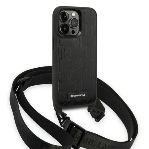 Kup Etui Karl Lagerfeld KLHCP14XSTMMK Apple iPhone 14 Pro Max hardcase černý/black Monogram Plaque Logo Strap - KLD1338 - {ean13} - Sklep Home Screen