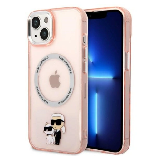 Kup Case Karl Lagerfeld KLHMP14MHNKCIPApple iPhone 14 Plus / 15 Plus Hardcase rosa/pink Iconic Karl&Choupette Magsafe - KLD1339 - {ean13} - Sklep Home Screen