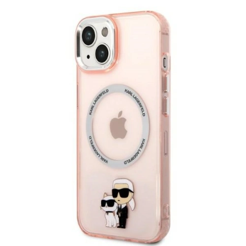 Kup Etui Karl Lagerfeld KLHMP14MHNKCIPApple iPhone 14 Plus / 15 Plus hardcase růžový/pink Iconic Karl&Choupette Magsafe - KLD1339 - {ean13} - Sklep Home Screen