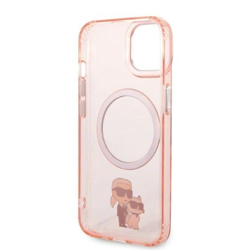 Kup Etui Karl Lagerfeld KLHMP14MHNKCIPApple iPhone 14 Plus / 15 Plus hardcase růžový/pink Iconic Karl&Choupette Magsafe - KLD1339 - {ean13} - Sklep Home Screen