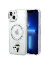 Kup Etui Karl Lagerfeld KLHMP14MHNKCITApple iPhone 14 Plus / 15 Plus hardcase transparent Iconic Karl&Choupette Magsafe - KLD1340 - {ean13} - Sklep Home Screen