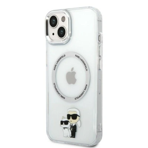 Kup Etui Karl Lagerfeld KLHMP14MHNKCITApple iPhone 14 Plus / 15 Plus hardcase transparent Iconic Karl&Choupette Magsafe - KLD1340 - {ean13} - Sklep Home Screen