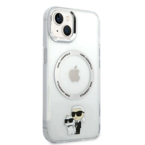 Kup Case Karl Lagerfeld KLHMP14MHNKCIT Apple iPhone 14 Plus / 15 Plus Hardcase transparent Iconic Karl&Choupette Magsafe - KLD1340 - {ean13} - Sklep Home Screen