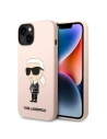 Etui Karl Lagerfeld KLHMP14MSNIKBCP Apple iPhone 14 Plus / 15 Plus hardcase roz/roz Silicon Ikonik Magsafe