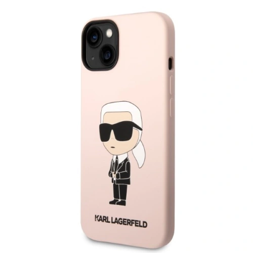 Kup Etui Karl Lagerfeld KLHMP14MSNIKBCPApple iPhone 14 Plus / 15 Plus hardcase różowy/pink Silicone Ikonik Magsafe - KLD1341 - {ean13} - Sklep Home Screen