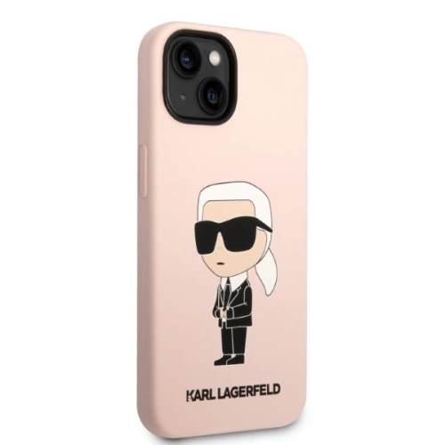 Kup Etui Karl Lagerfeld KLHMP14MSNIKBCPApple iPhone 14 Plus / 15 Plus hardcase różowy/pink Silicone Ikonik Magsafe - KLD1341 - {ean13} - Sklep Home Screen