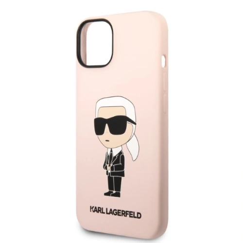 Kup Etui Karl Lagerfeld KLHMP14MSNIKBCPApple iPhone 14 Plus / 15 Plus hardcase różowy/pink Silicone Ikonik Magsafe - KLD1341 - {ean13} - Sklep Home Screen