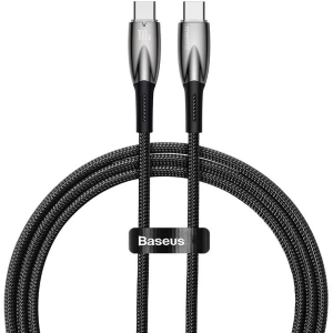Kabel USB-C do USB-C Baseus Glimmer, 100W, 1m (czarny)