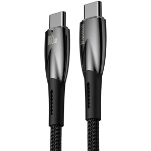 Kabel USB-C do USB-C Baseus Glimmer, 100W, 1m (czarny)