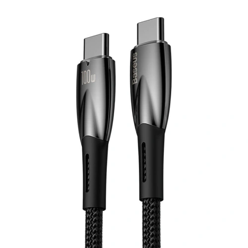 Kup Kabel USB-C do USB-C Baseus Glimmer, 100W, 2m (černý) - BSU3842 - {ean13} - Sklep Home Screen