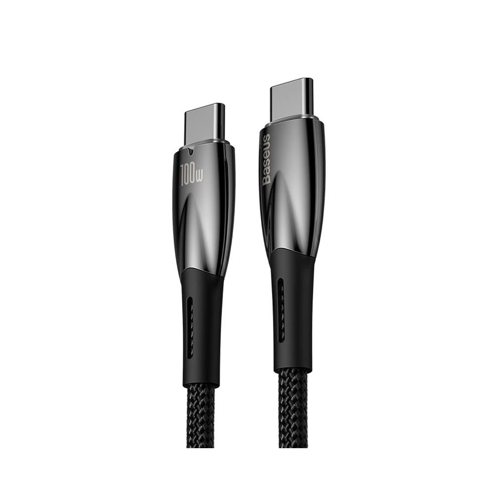 Kabel USB-C do USB-C Baseus Glimmer, 100W, 2m (czarny)
