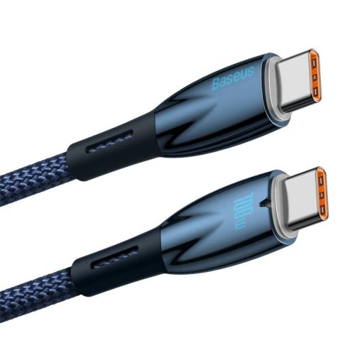 Kup Cablul USB-C la USB-C Baseus Glimmer, 100W, 2m (albastru) - BSU3843 - {ean13} - Sklep Home Screen