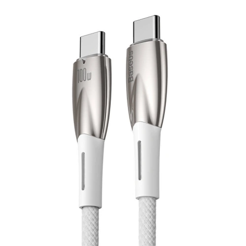 Kup USB-C zu USB-C Kabel Baseus Glimmer, 100W, 2m (weiß) - BSU3844 - {ean13} - Sklep Home Screen