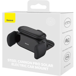 Kup Elektonischer Auto-Halter Baseus Steel Cannon Pro mit Solar-Ladegerät (schwarz) - BSU3848 - {ean13} - Sklep Home Screen