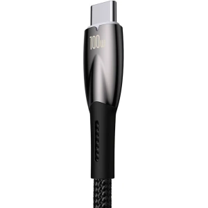 Kabel USB do USB-C Baseus Glimmer, 100W, 1m (czarny)