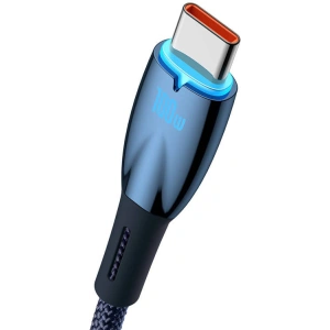 Kabel USB do USB-C Baseus Glimmer, 100W, 1m (modrý)