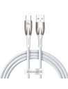 Kabel USB do USB-C Baseus Glimmer, 100W, 1m (bílý)