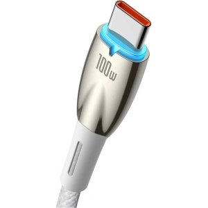 USB-C zu USB Kabel Baseus Glimmer, 100W, 1m (weiß)