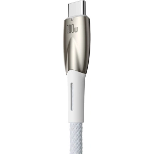USB-C zu USB Kabel Baseus Glimmer, 100W, 1m (weiß)