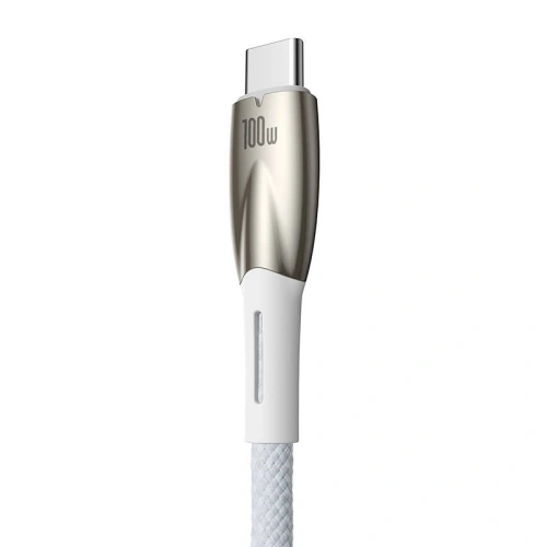 Kup Kabel USB do USB-C Baseus Glimmer, 100W, 1m (biały) - BSU3851 - {ean13} - Sklep Home Screen