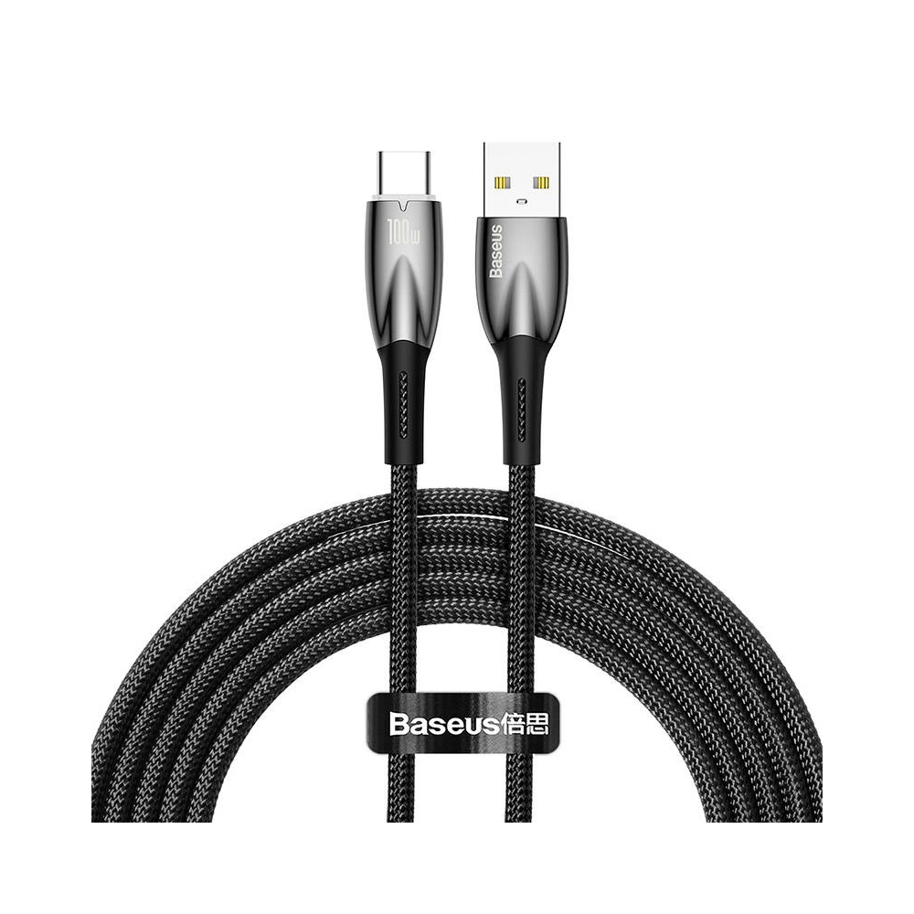 Kabel USB do USB-C Baseus Glimmer, 100W, 2m (czarny)