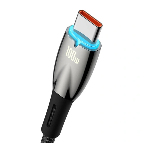 Kup USB-C kábel Baseus Glimmer, 100W, 2m (fekete) - BSU3852 - {ean13} - Sklep Home Screen