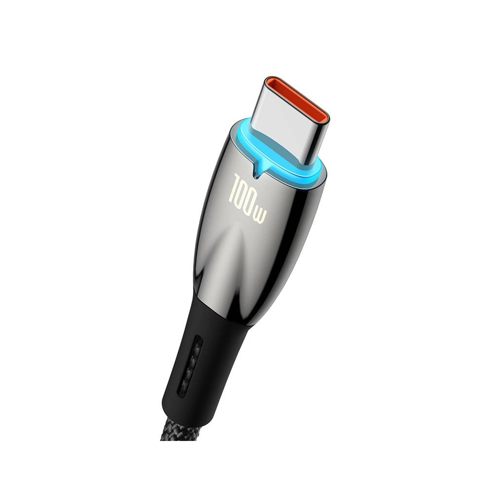 Kabel USB do USB-C Baseus Glimmer, 100W, 2m (czarny)