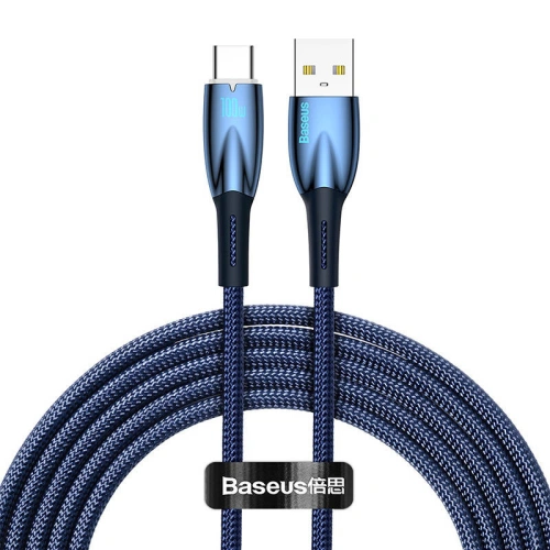 Kup Kabel USB do USB-C Baseus Glimmer, 100W, 2m (modrý) - BSU3853 - {ean13} - Sklep Home Screen