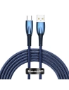 Cablu USB la USB-C Baseus Glimmer, 100W, 2m (albastru)