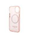 Kup Etui Guess GUHMP14SHTCMP Apple iPhone 14 różowy/pink hard case Gold Outline Translucent MagSafe - GUE2324 - {ean13} - Sklep Home Screen
